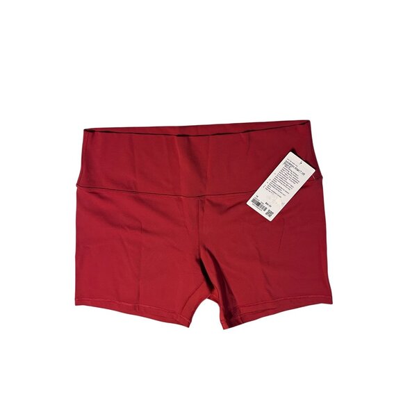 Lululemon Align High-Rise Shorts 6" Persian Red Nulu Fabric Buttery Soft Size 18 - Picture 2 of 3